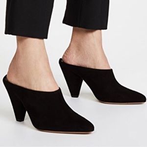 Vince Embry Black Suede Mules